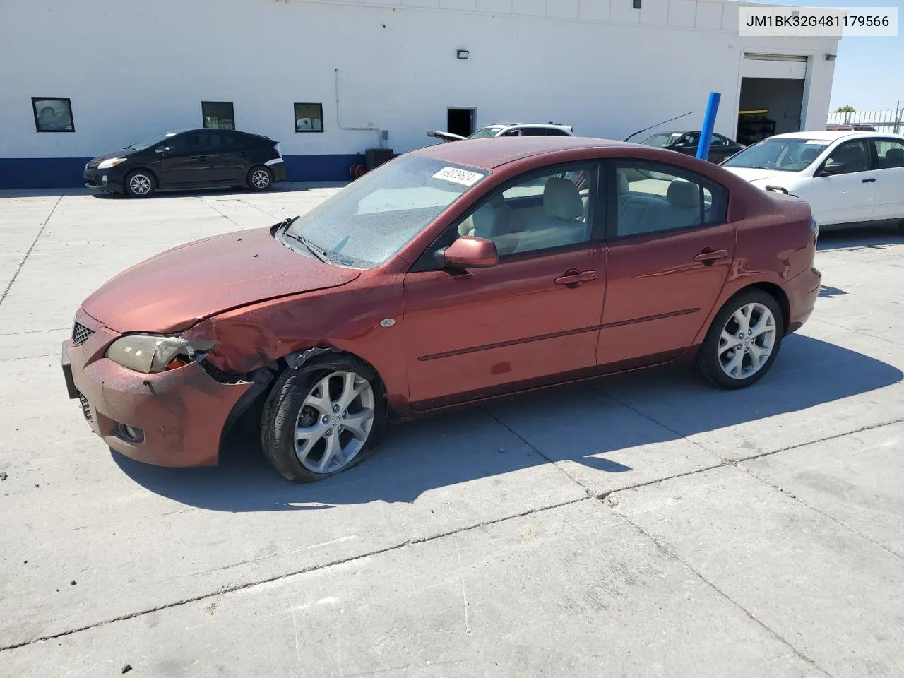 2008 Mazda 3 I VIN: JM1BK32G481179566 Lot: 69029624