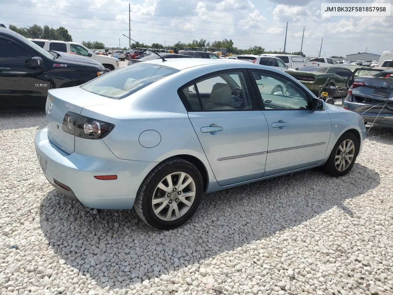 2008 Mazda 3 I VIN: JM1BK32F581857958 Lot: 70579894