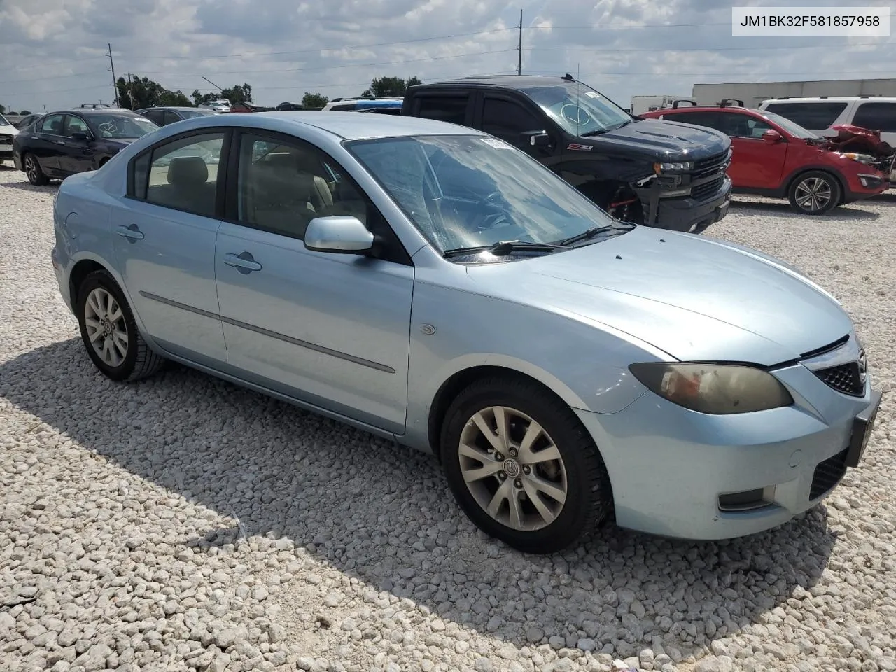 2008 Mazda 3 I VIN: JM1BK32F581857958 Lot: 70579894