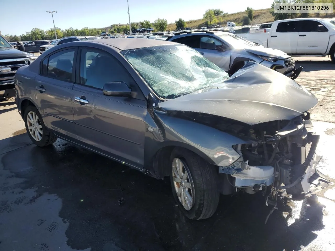 2008 Mazda 3 I VIN: JM1BK12F881810296 Lot: 70998154