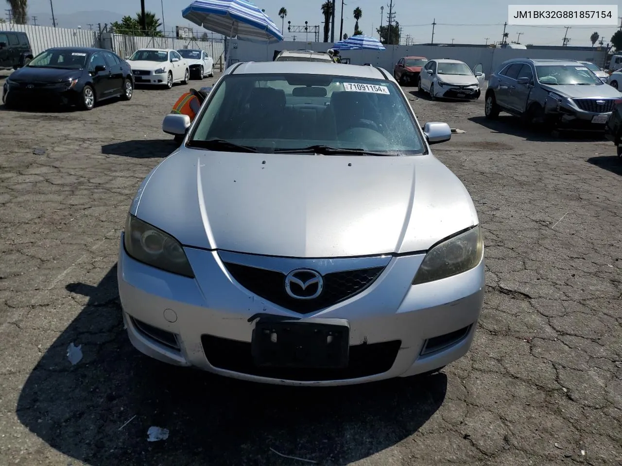 2008 Mazda 3 I VIN: JM1BK32G881857154 Lot: 71091154