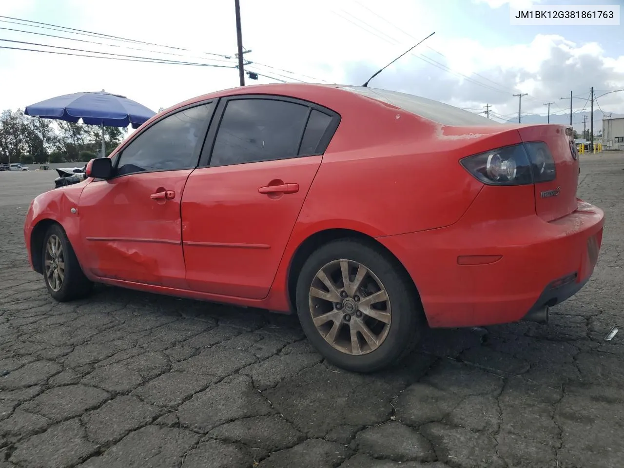 2008 Mazda 3 I VIN: JM1BK12G381861763 Lot: 71144224