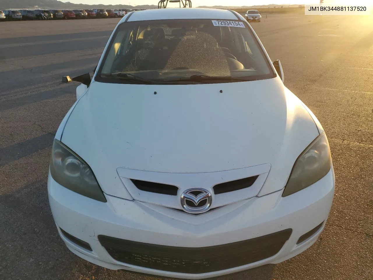 2008 Mazda 3 Hatchback VIN: JM1BK344881137520 Lot: 72934154