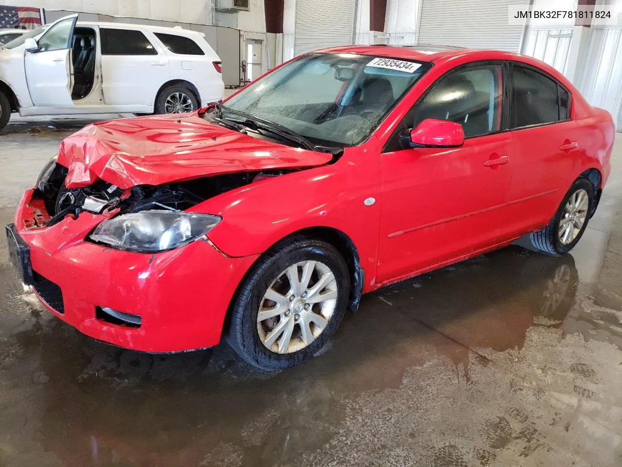 2008 Mazda 3 I VIN: JM1BK32F781811824 Lot: 72935434