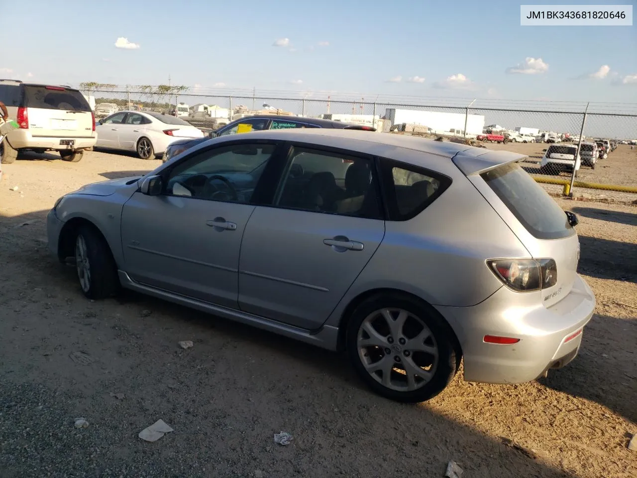 2008 Mazda 3 Hatchback VIN: JM1BK343681820646 Lot: 73284954