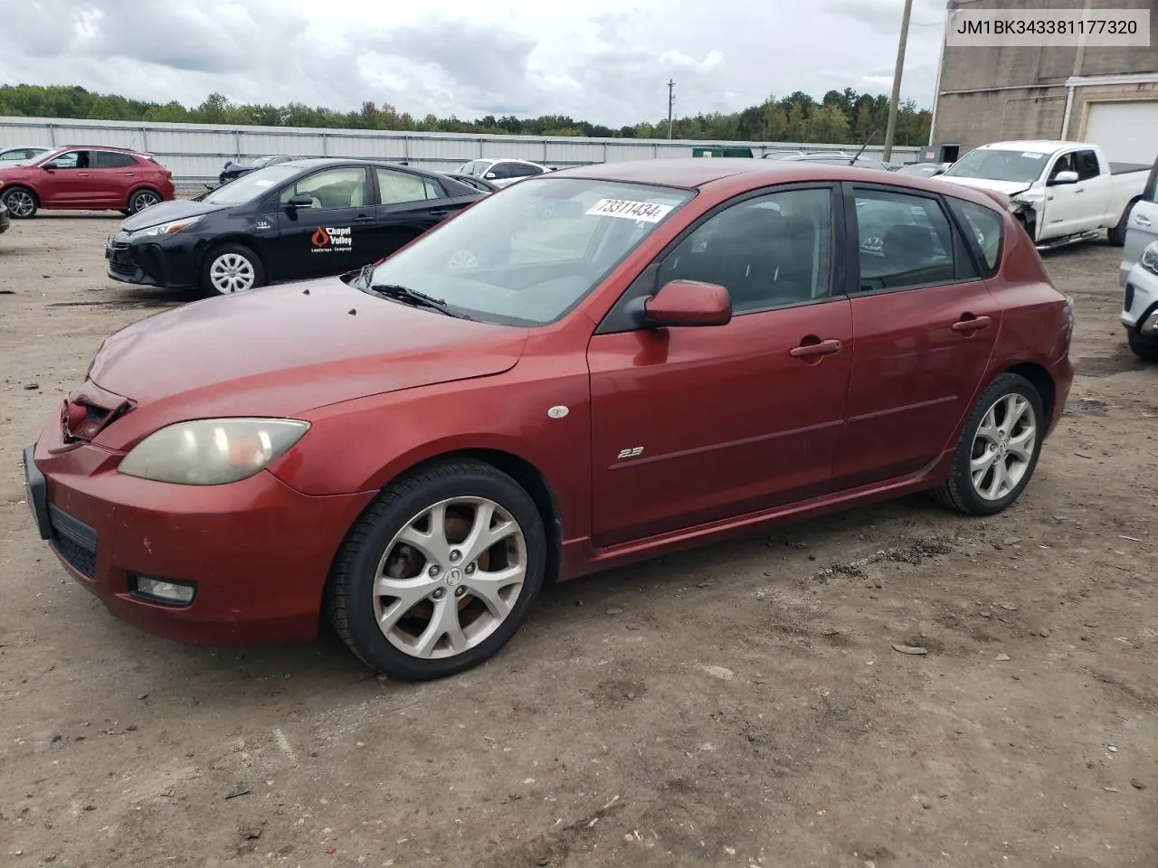 JM1BK343381177320 2008 Mazda 3 Hatchback