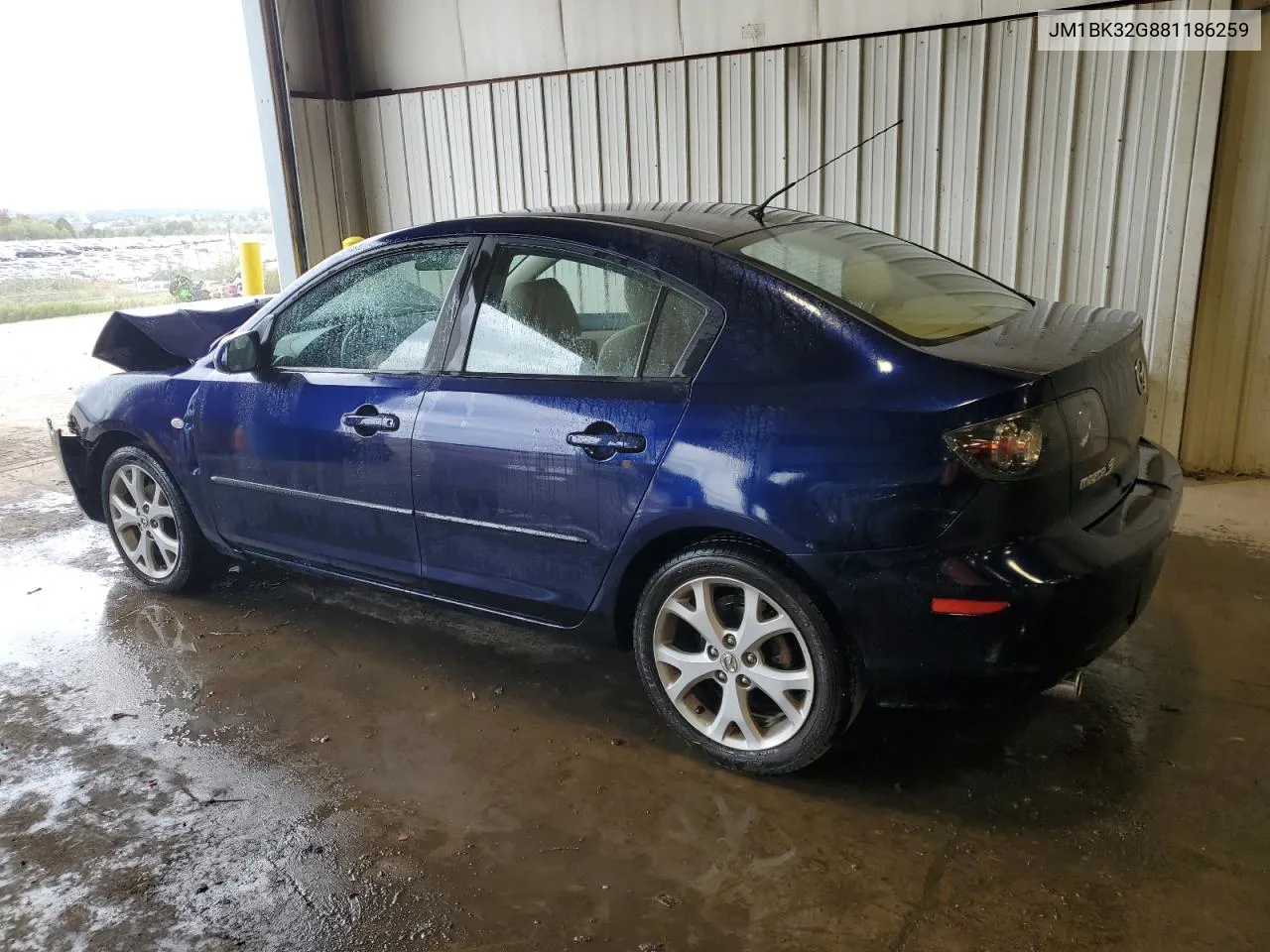 2008 Mazda 3 I VIN: JM1BK32G881186259 Lot: 74017724