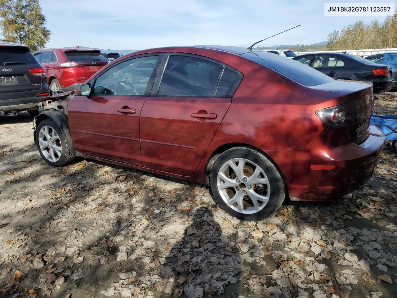 2008 Mazda 3 I VIN: JM1BK32G781123587 Lot: 74256004