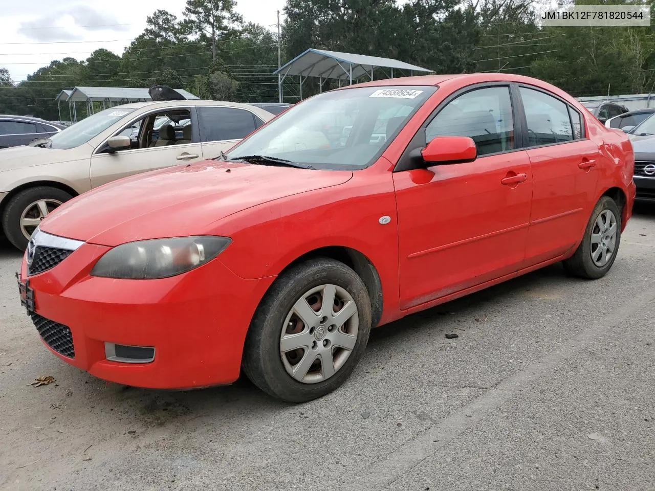 2008 Mazda 3 I VIN: JM1BK12F781820544 Lot: 74559954