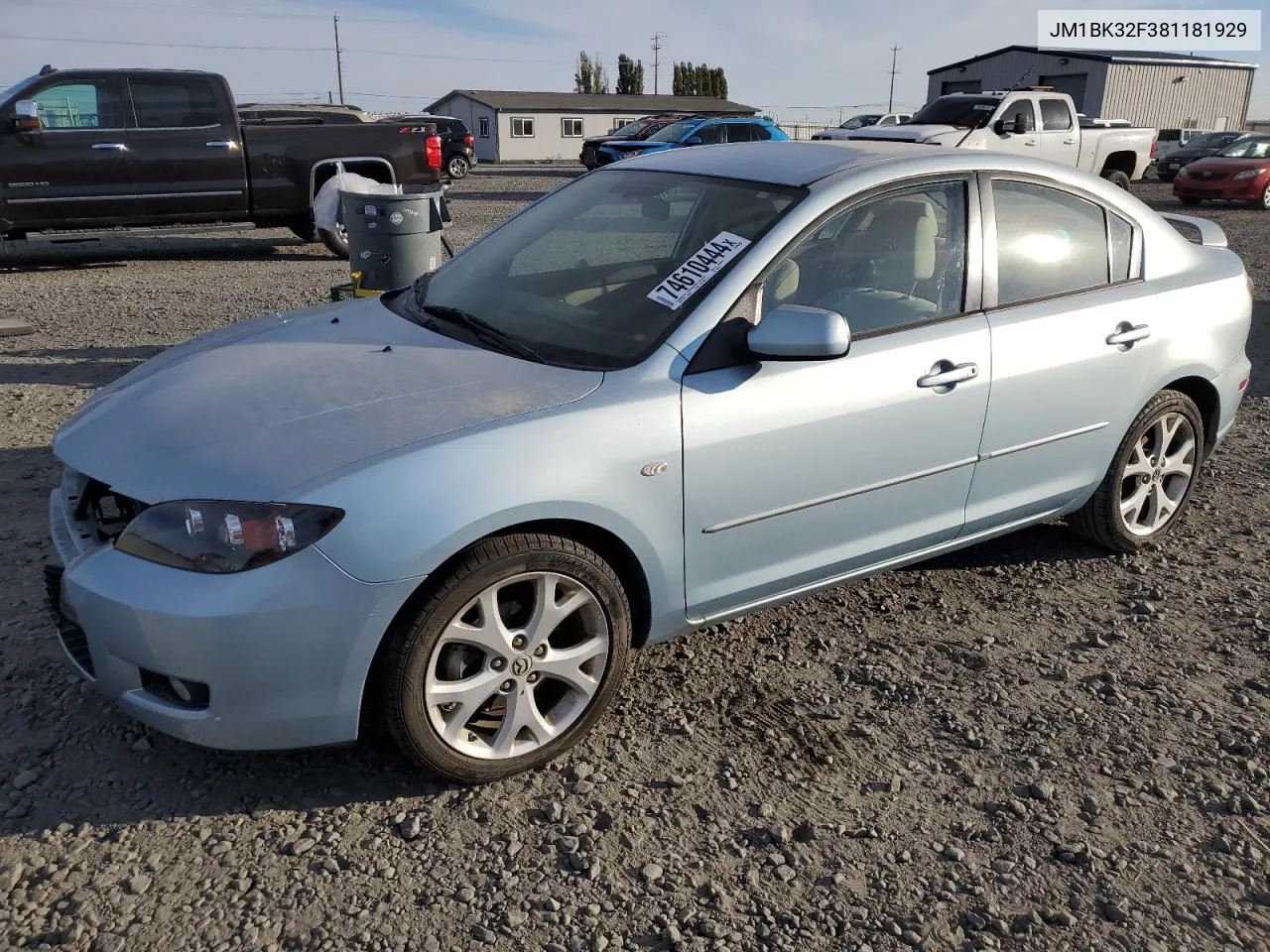 JM1BK32F381181929 2008 Mazda 3 I