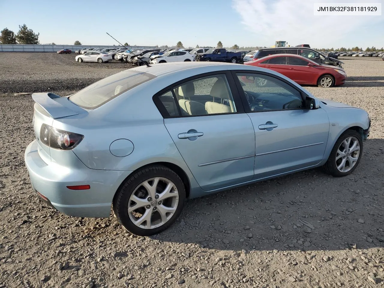 2008 Mazda 3 I VIN: JM1BK32F381181929 Lot: 74610444