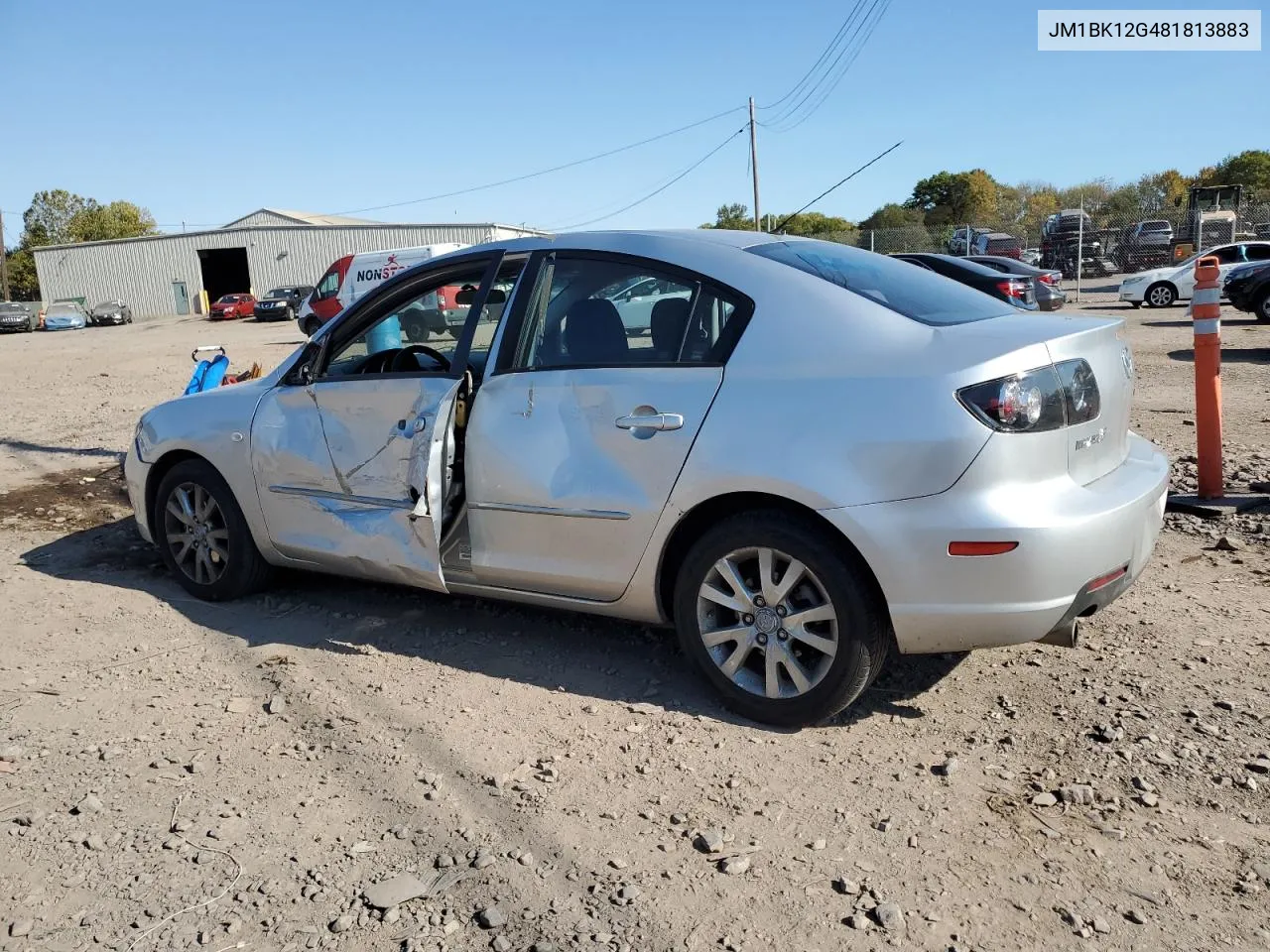 2008 Mazda 3 I VIN: JM1BK12G481813883 Lot: 75753904