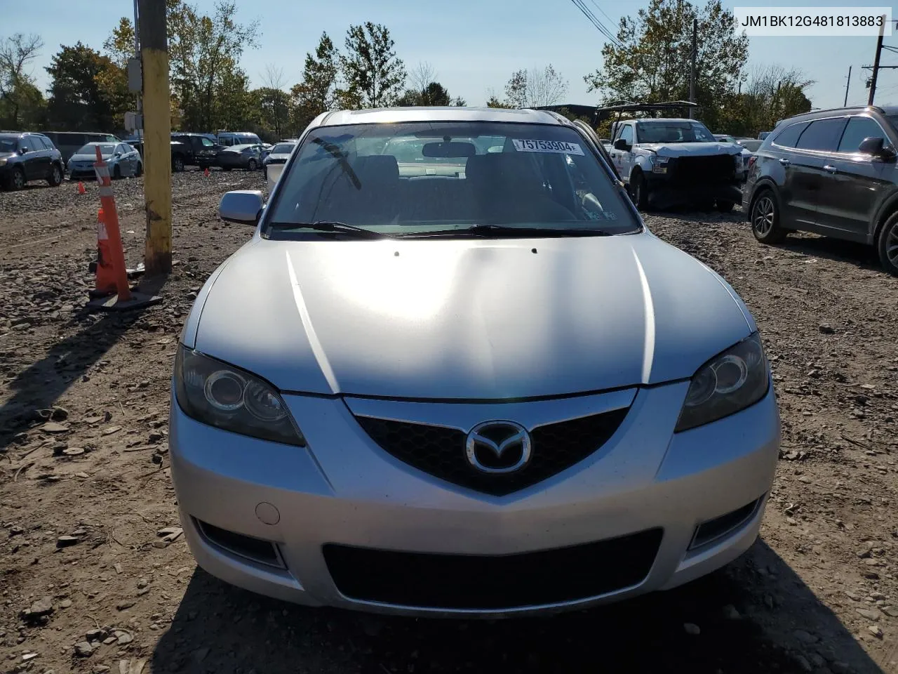 JM1BK12G481813883 2008 Mazda 3 I