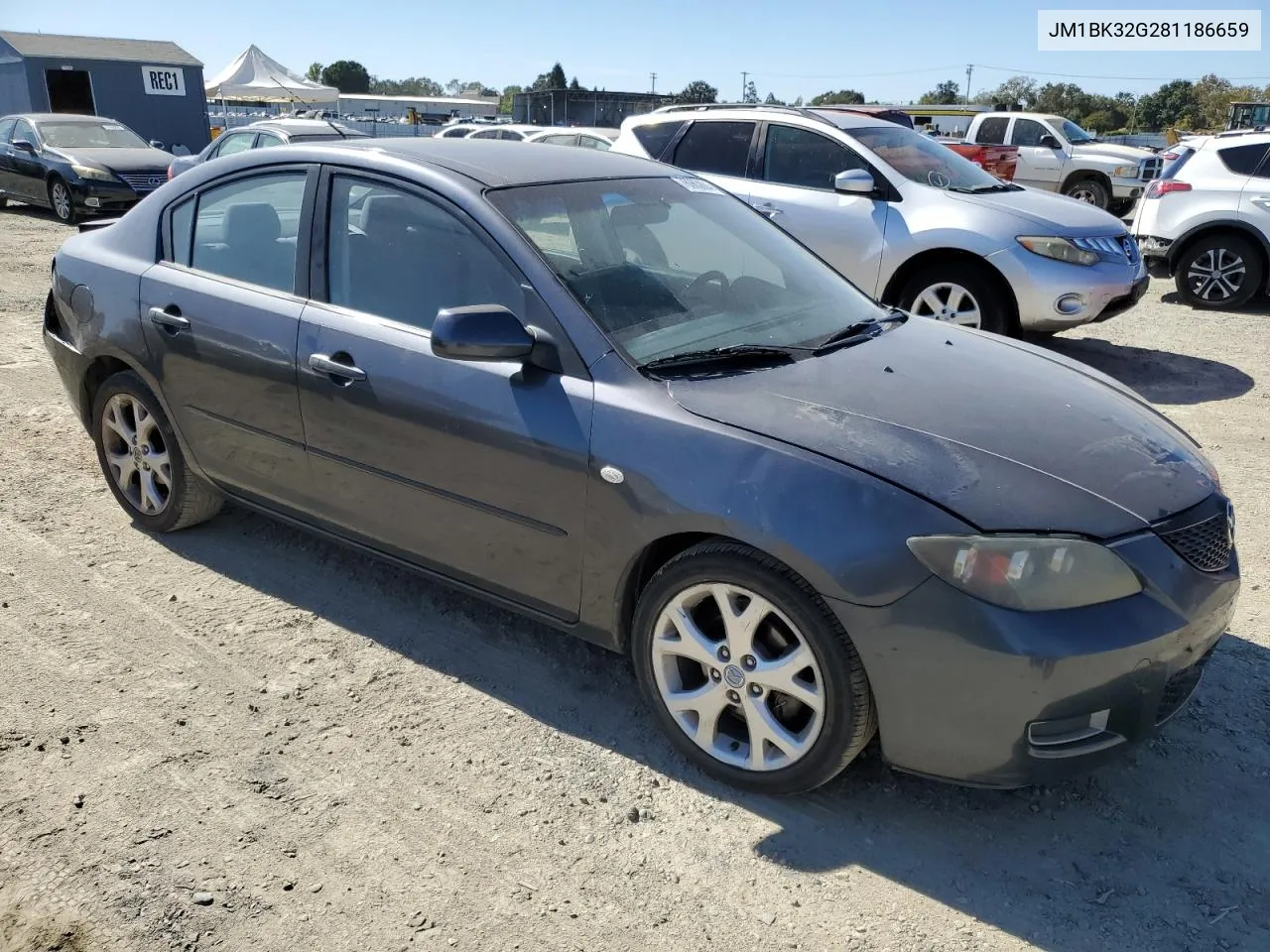 2008 Mazda 3 I VIN: JM1BK32G281186659 Lot: 76063804