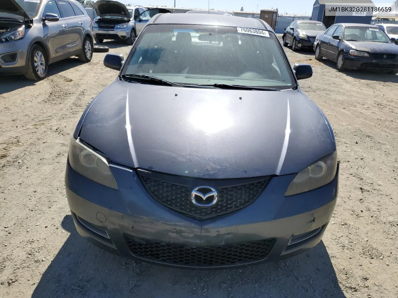 2008 Mazda 3 I VIN: JM1BK32G281186659 Lot: 76063804