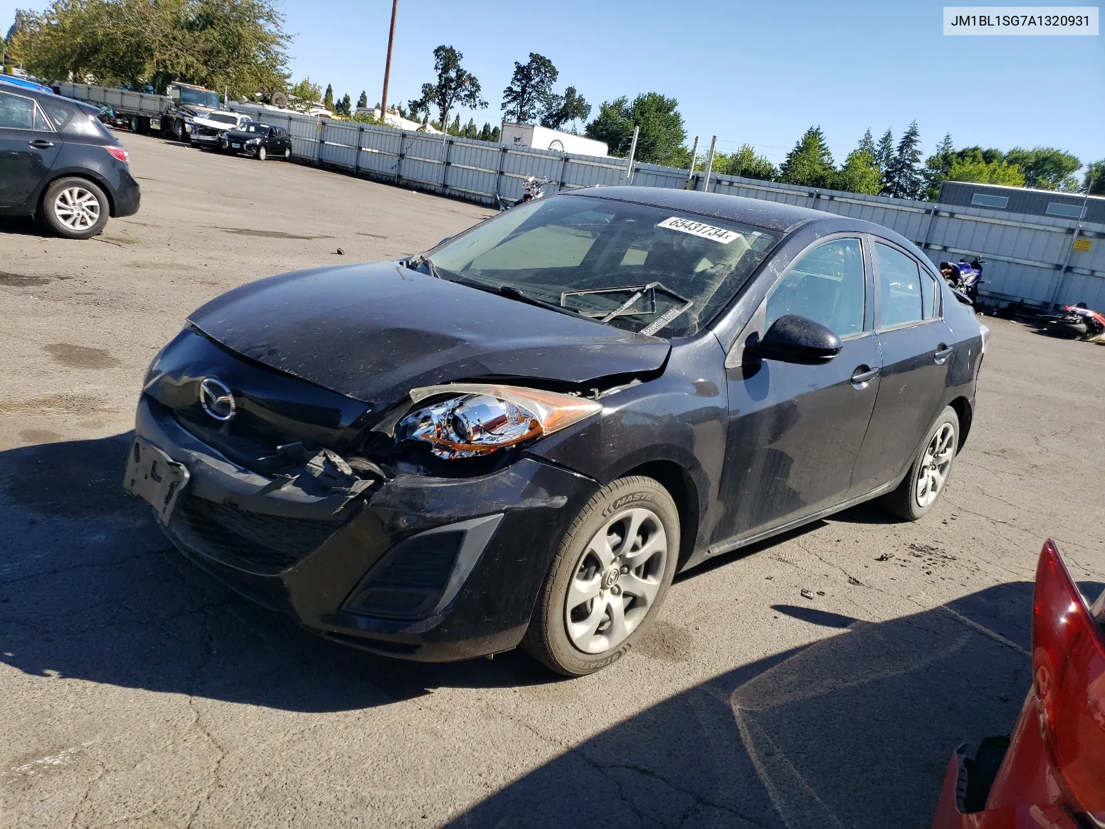 2010 Mazda 3 I VIN: JM1BL1SG7A1320931 Lot: 65431734