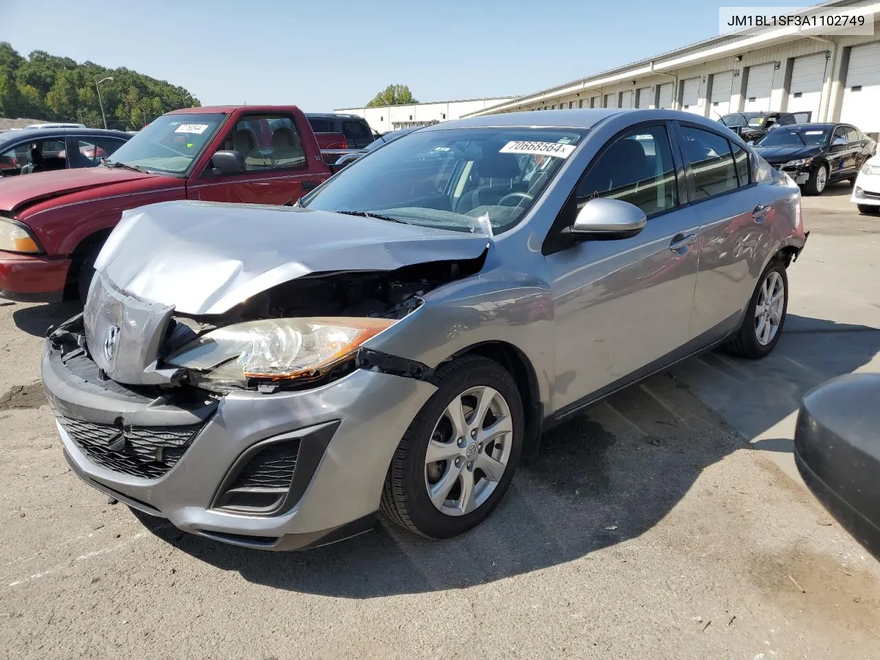 2010 Mazda 3 I VIN: JM1BL1SF3A1102749 Lot: 70668564