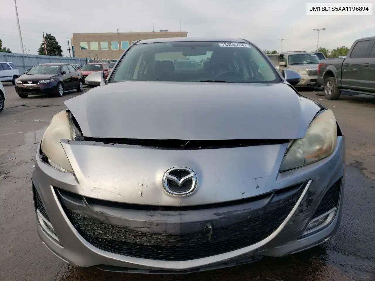 2010 Mazda 3 S VIN: JM1BL1S5XA1196894 Lot: 72805734