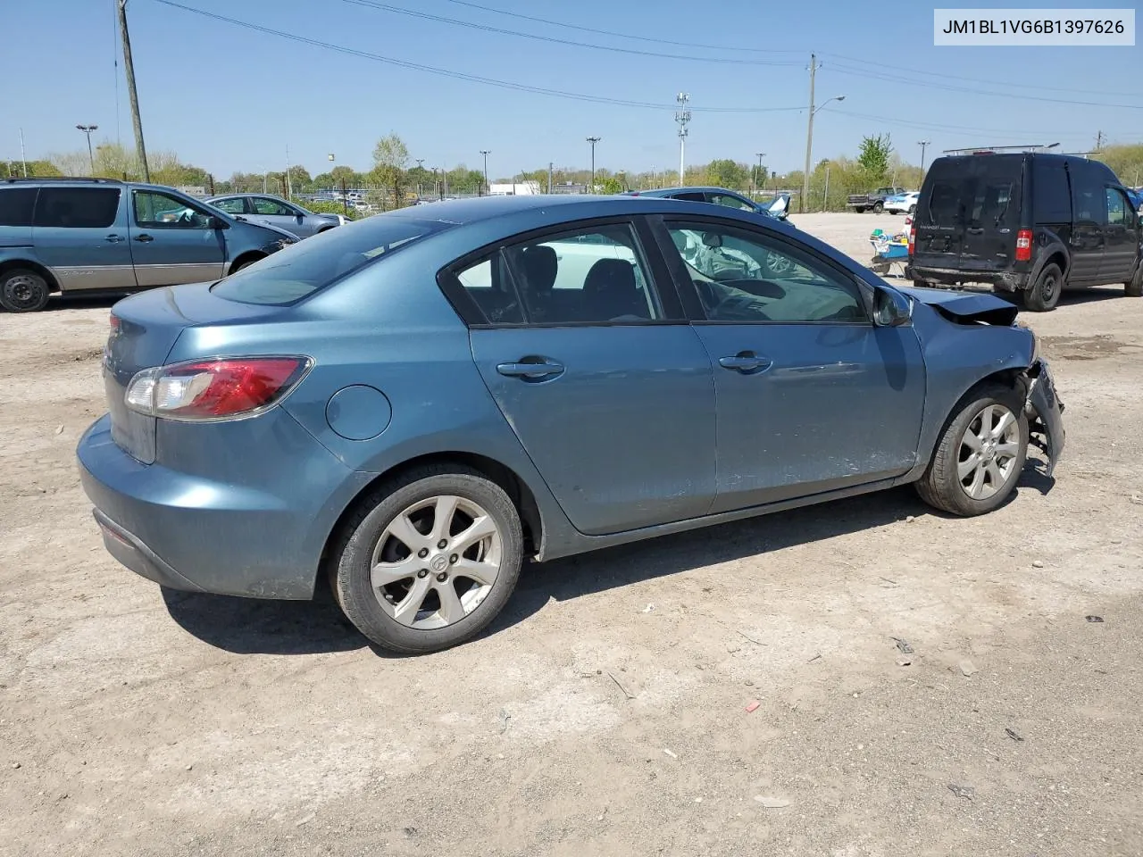 2011 Mazda 3 I VIN: JM1BL1VG6B1397626 Lot: 52294514