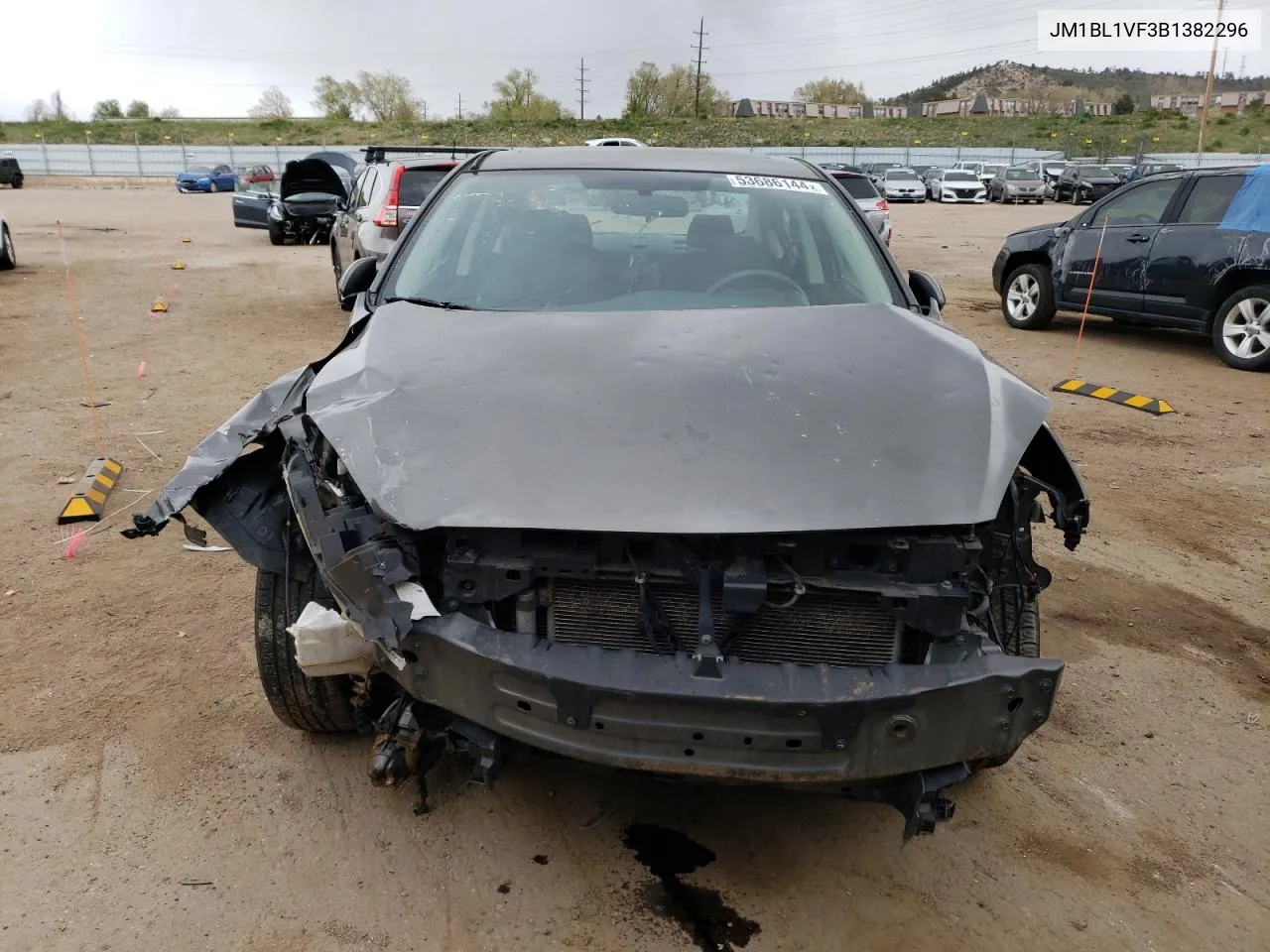 2011 Mazda 3 I VIN: JM1BL1VF3B1382296 Lot: 53686144