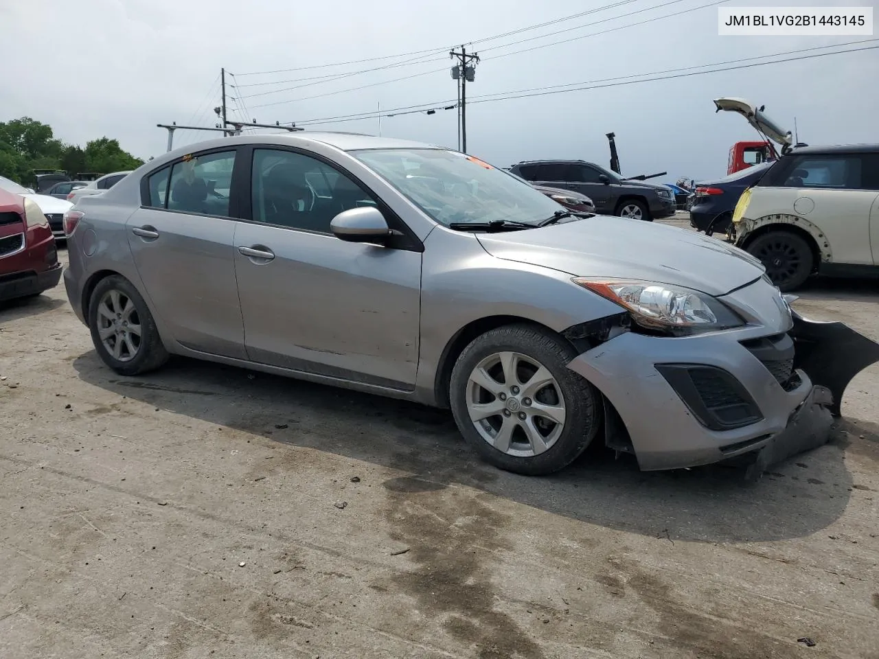 2011 Mazda 3 I VIN: JM1BL1VG2B1443145 Lot: 53732344