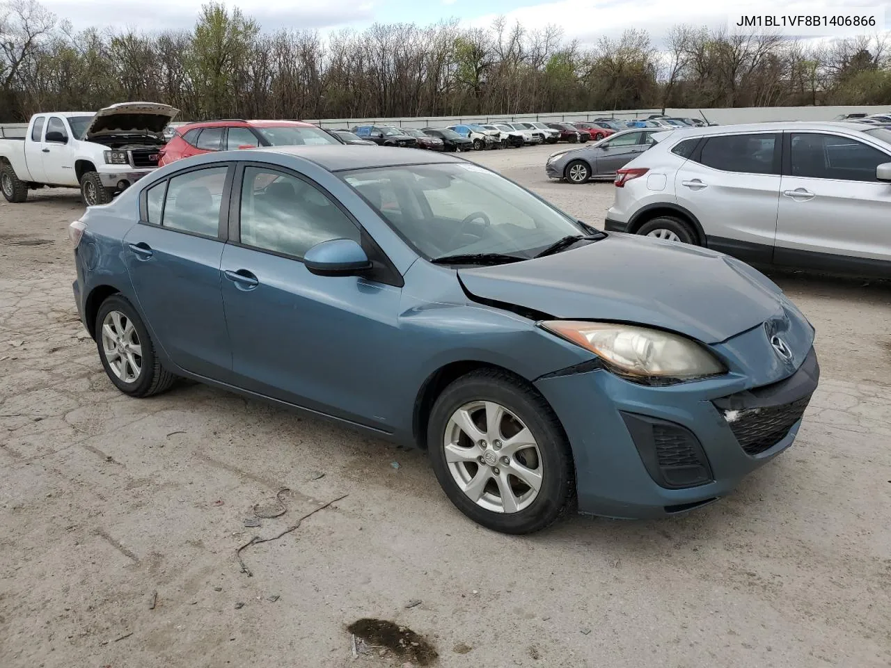 2011 Mazda 3 I VIN: JM1BL1VF8B1406866 Lot: 59367494