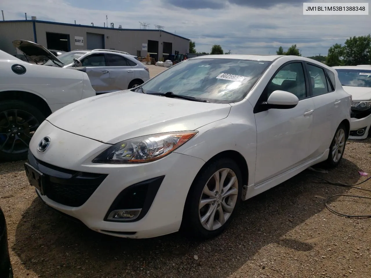 2011 Mazda 3 S VIN: JM1BL1M53B1388348 Lot: 60259384