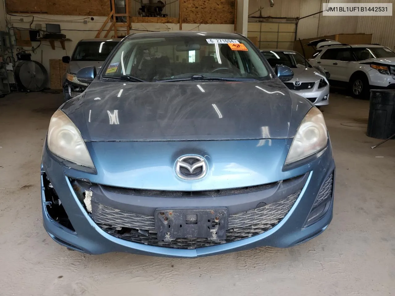 2011 Mazda 3 I VIN: JM1BL1UF1B1442531 Lot: 62271694