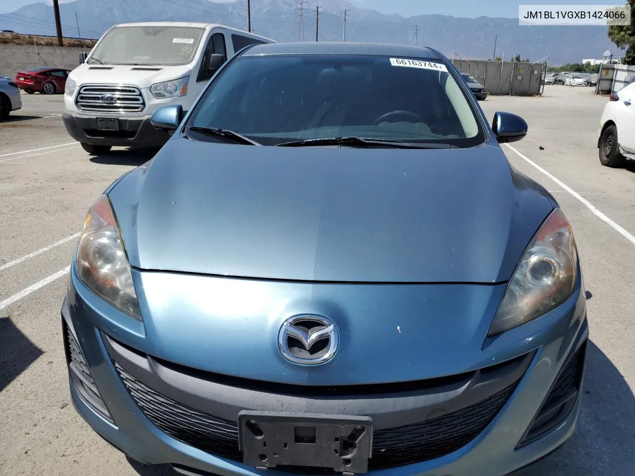 2011 Mazda 3 I VIN: JM1BL1VGXB1424066 Lot: 66163744