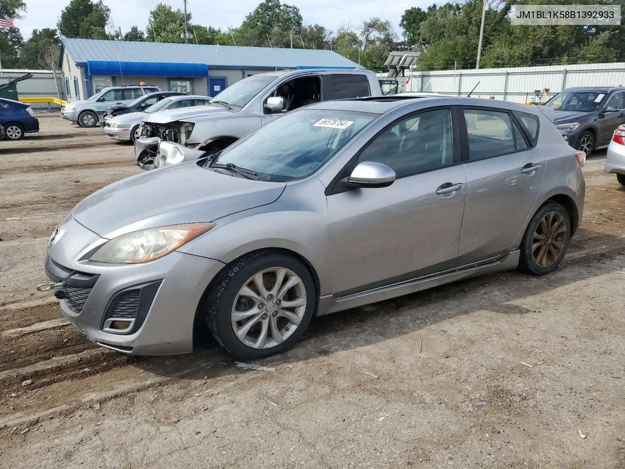 2011 Mazda 3 S VIN: JM1BL1K58B1392933 Lot: 66578764