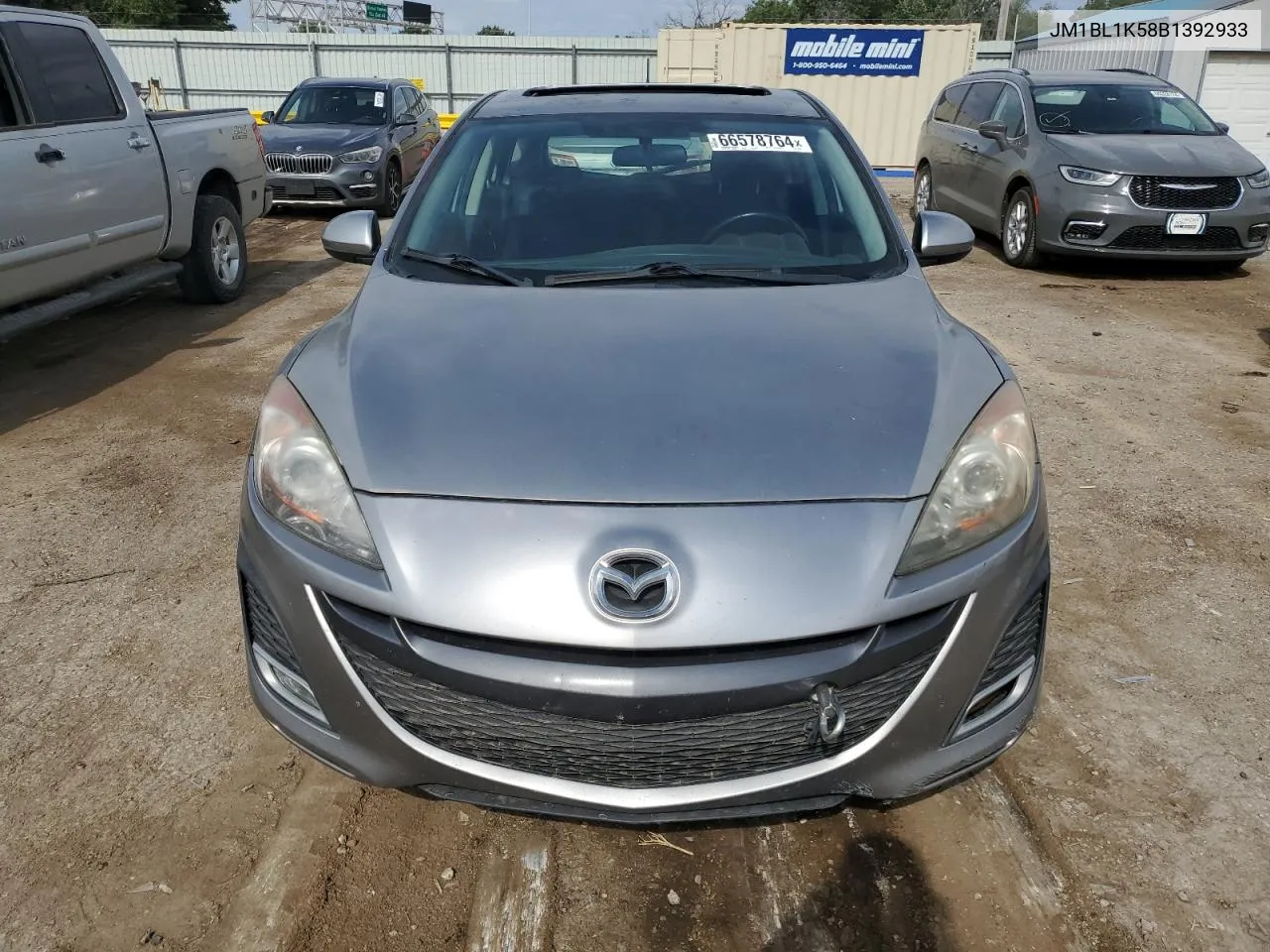 2011 Mazda 3 S VIN: JM1BL1K58B1392933 Lot: 66578764