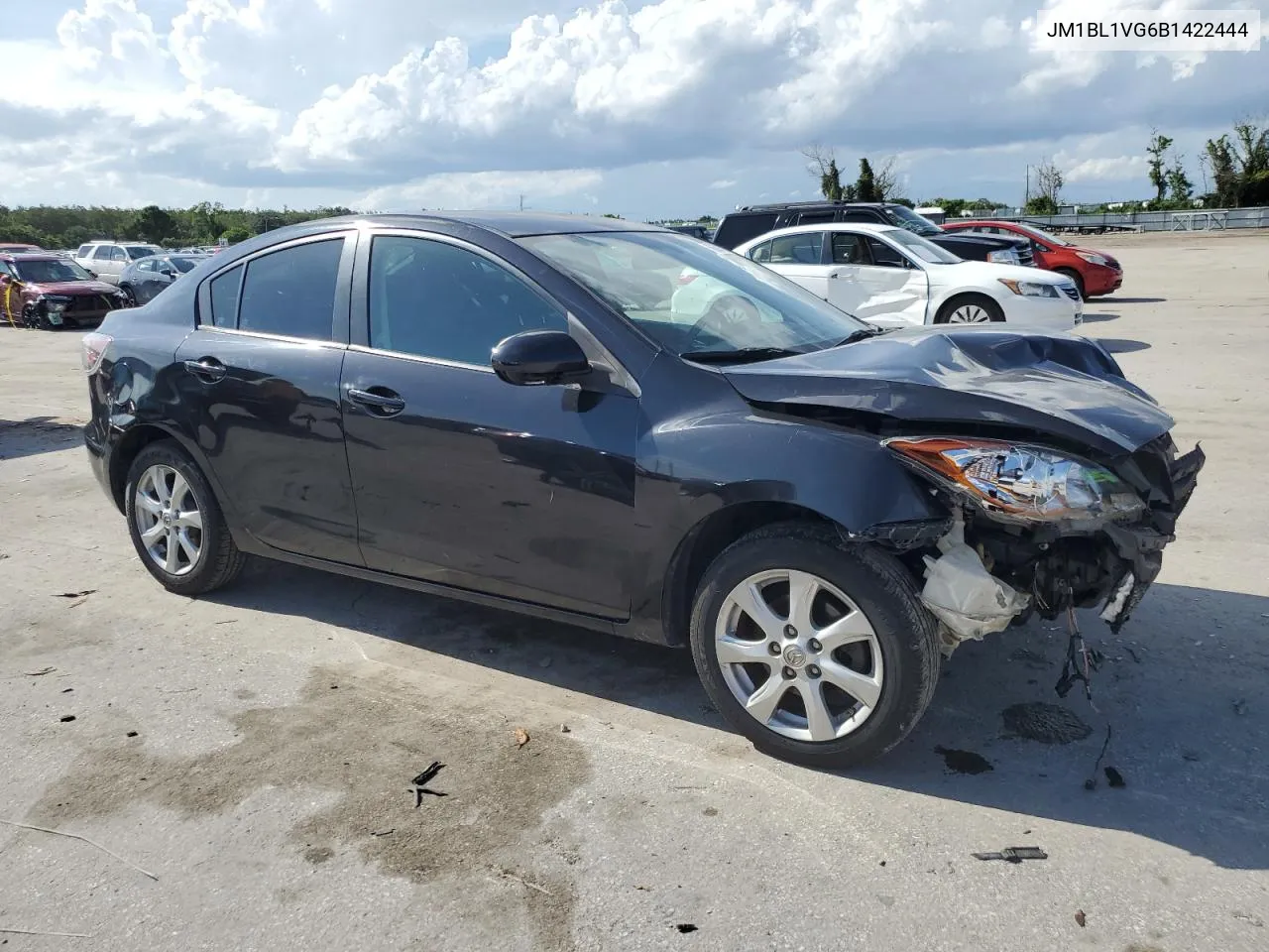 2011 Mazda 3 I VIN: JM1BL1VG6B1422444 Lot: 68683194