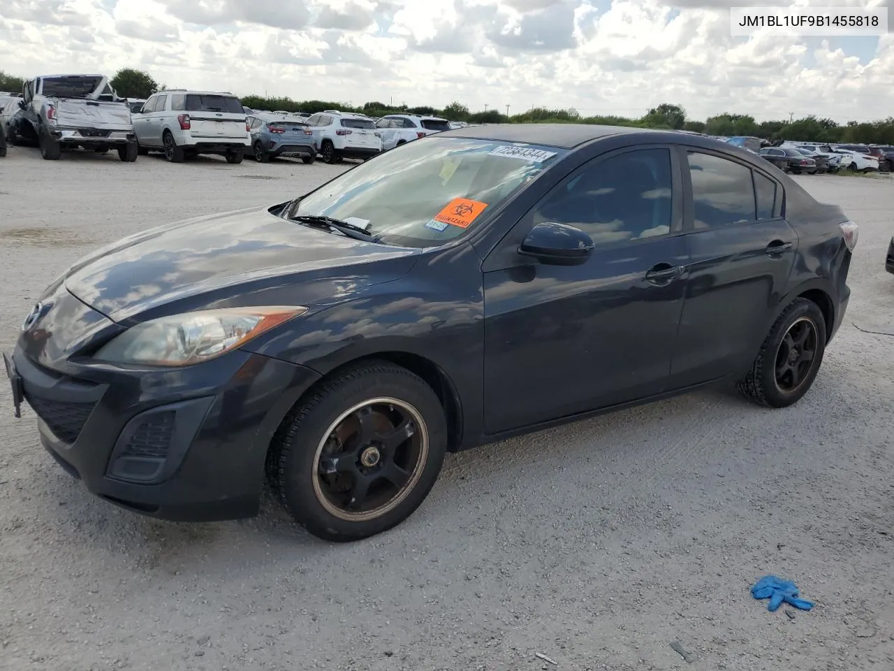 2011 Mazda 3 I VIN: JM1BL1UF9B1455818 Lot: 72384344