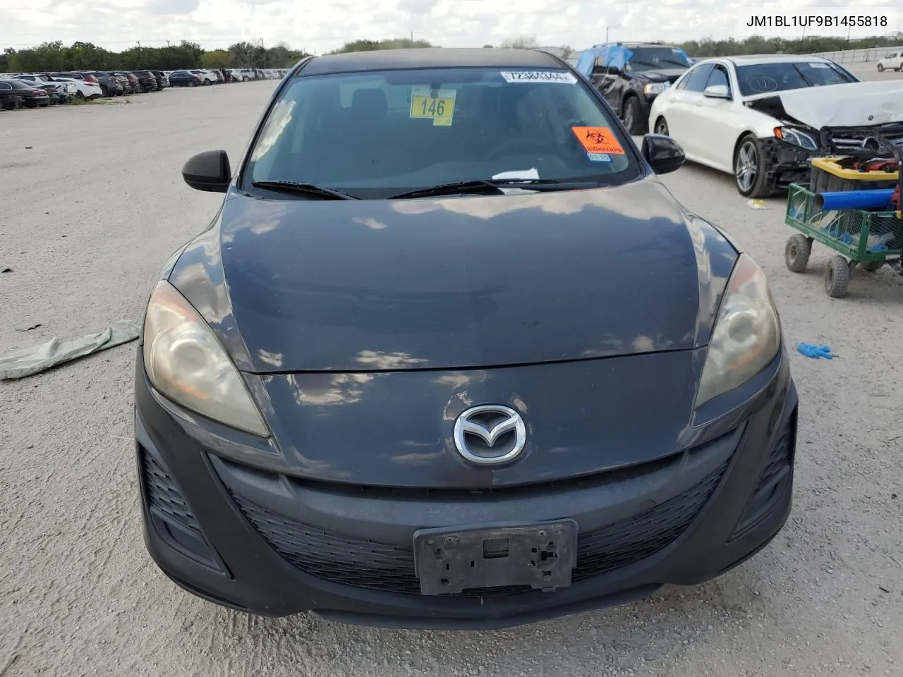 2011 Mazda 3 I VIN: JM1BL1UF9B1455818 Lot: 72384344