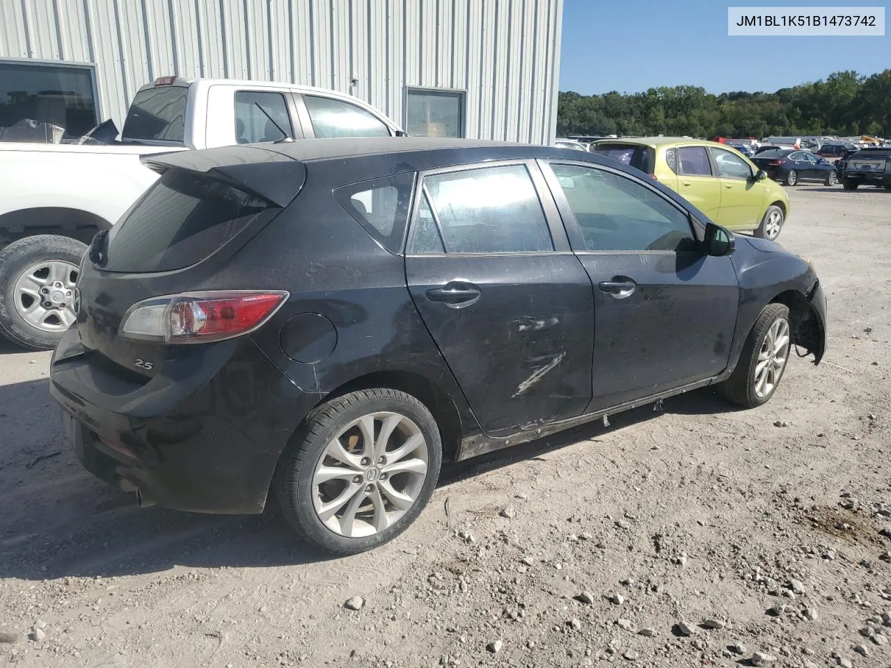 2011 Mazda 3 S VIN: JM1BL1K51B1473742 Lot: 72460374