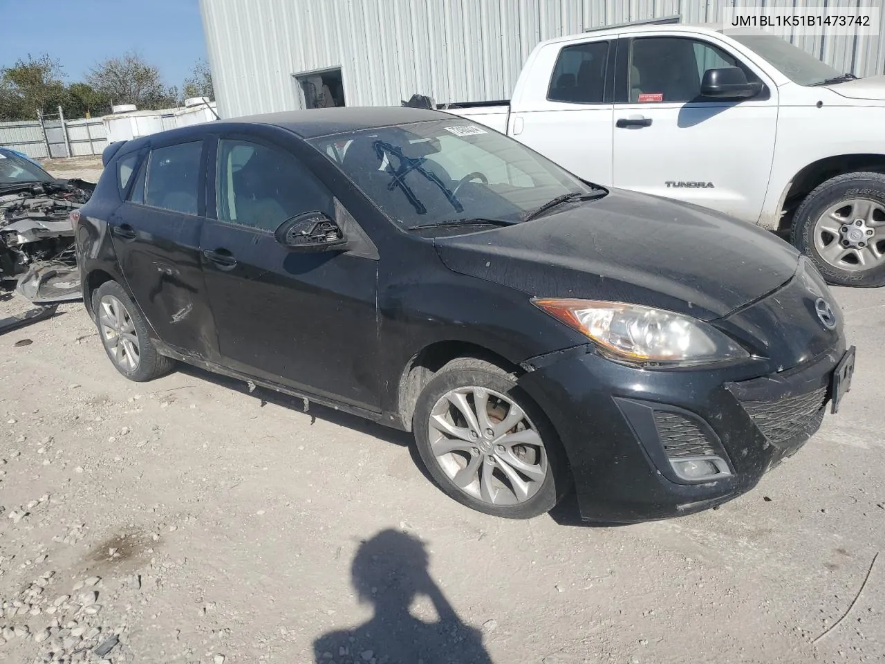 2011 Mazda 3 S VIN: JM1BL1K51B1473742 Lot: 72460374