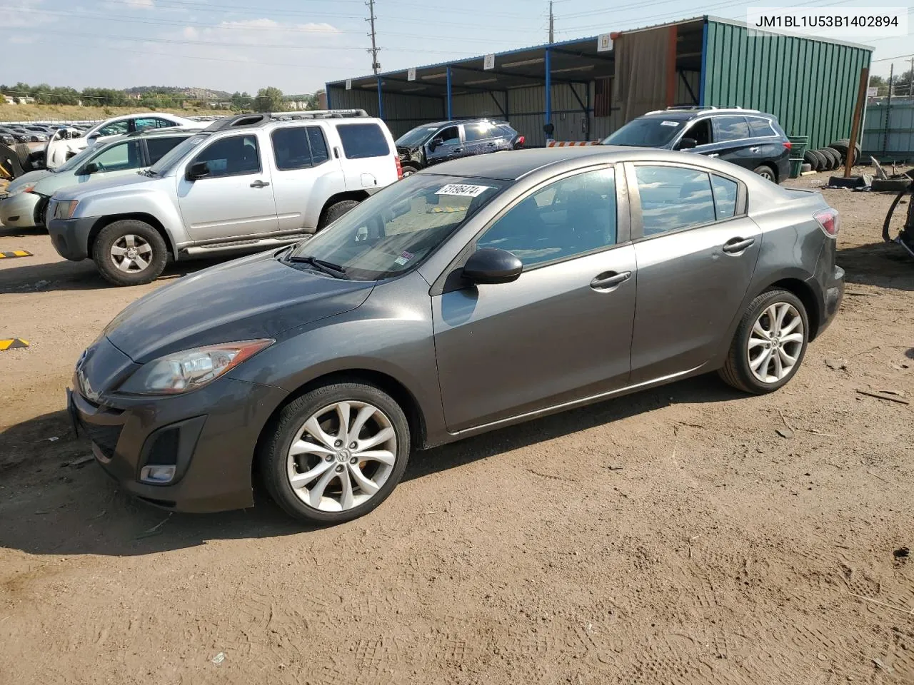 2011 Mazda 3 S VIN: JM1BL1U53B1402894 Lot: 73196474