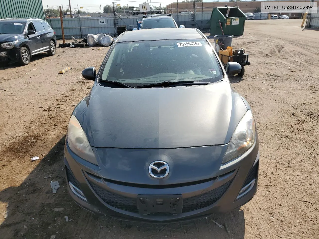 2011 Mazda 3 S VIN: JM1BL1U53B1402894 Lot: 73196474