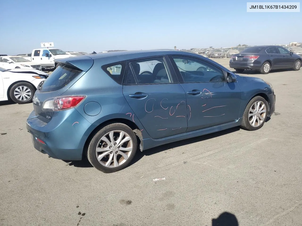 2011 Mazda 3 S VIN: JM1BL1K67B1434209 Lot: 73590004