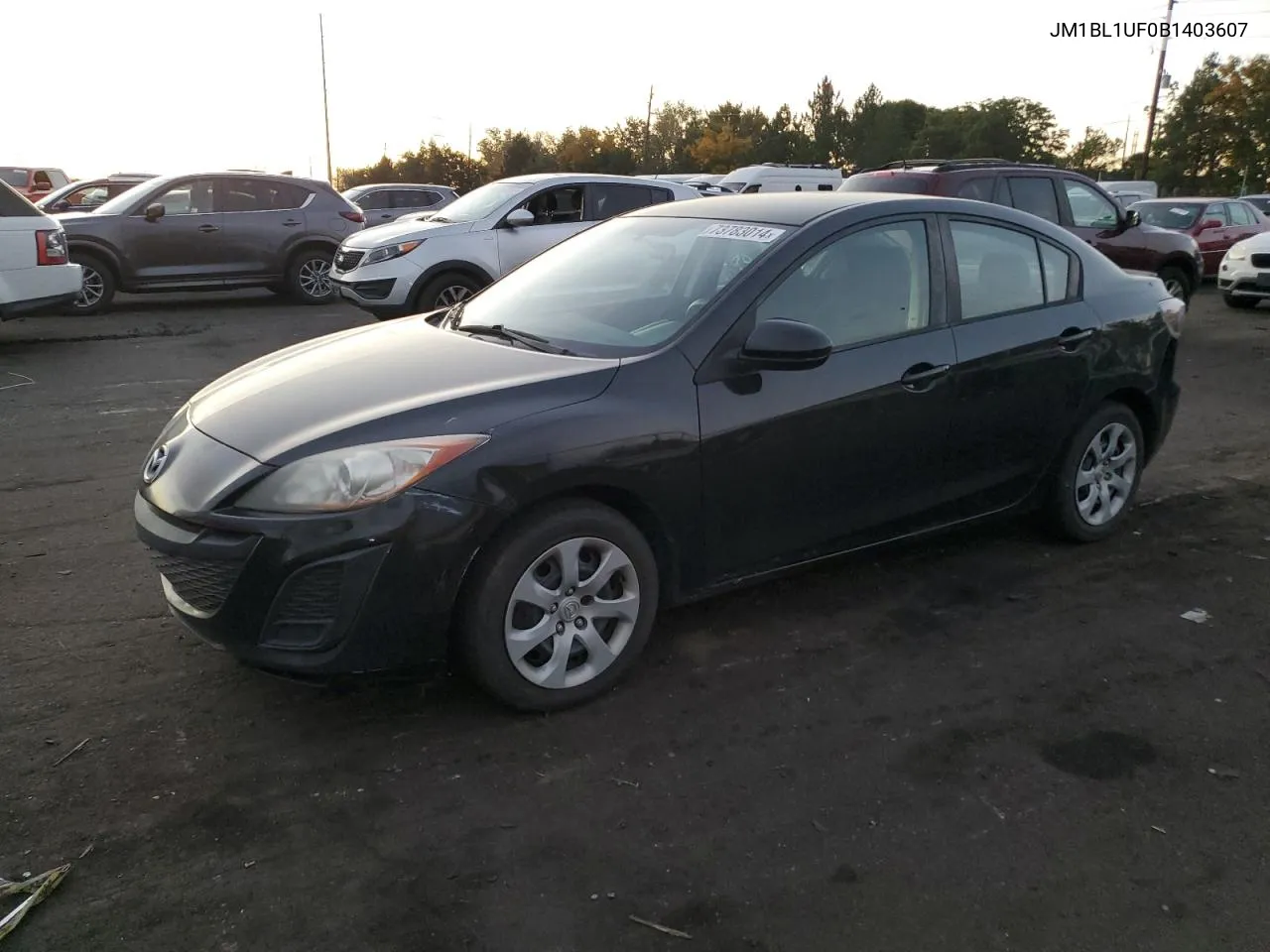 2011 Mazda 3 I VIN: JM1BL1UF0B1403607 Lot: 73783014