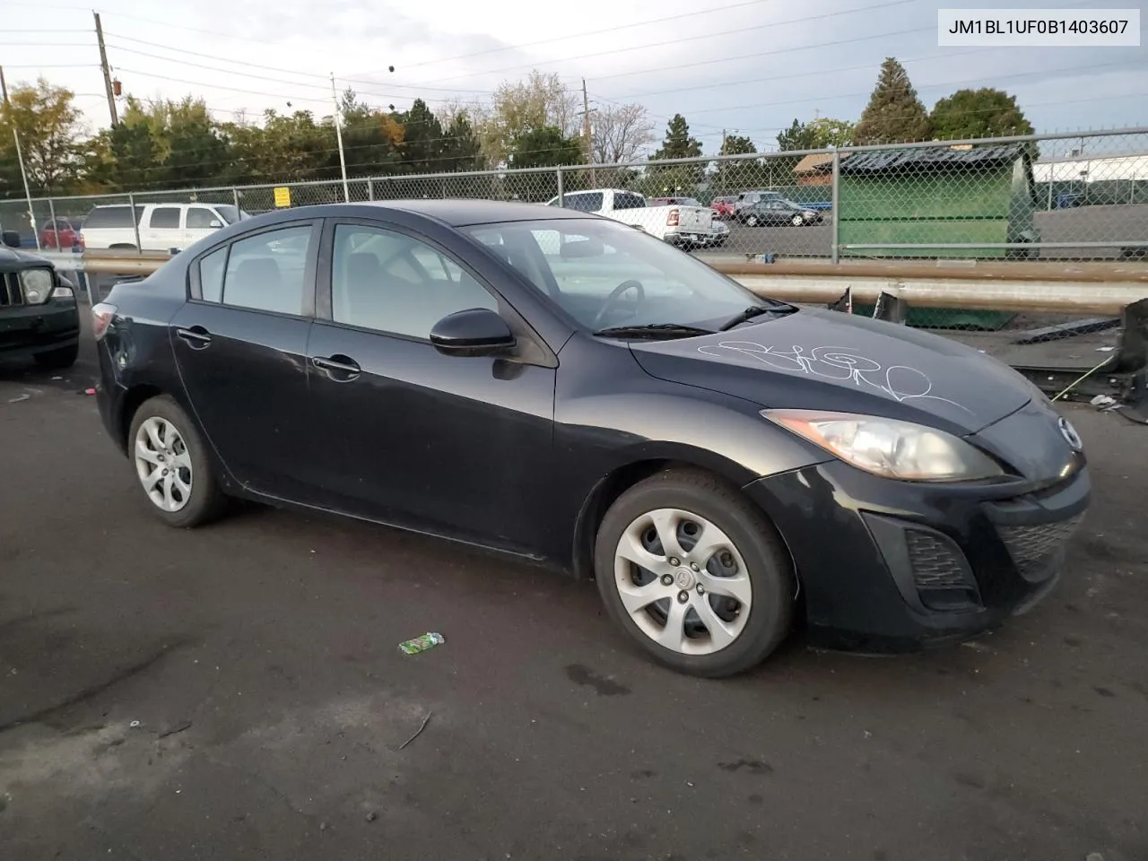 2011 Mazda 3 I VIN: JM1BL1UF0B1403607 Lot: 73783014