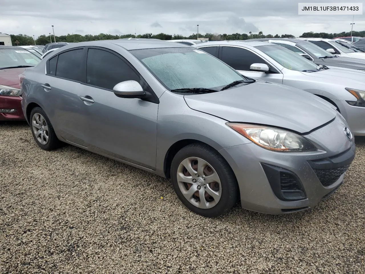 2011 Mazda 3 I VIN: JM1BL1UF3B1471433 Lot: 73875624