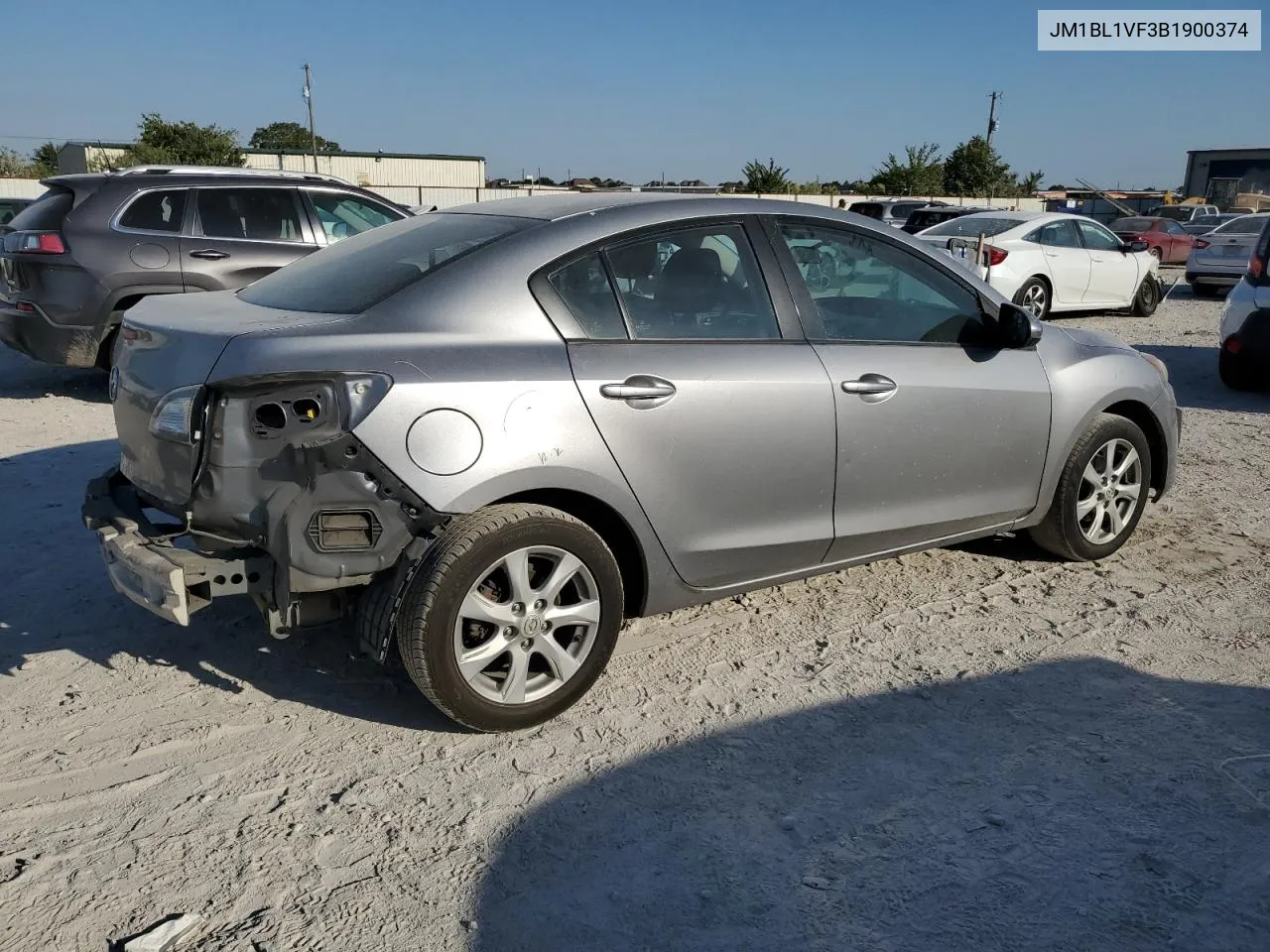 JM1BL1VF3B1900374 2011 Mazda 3 I