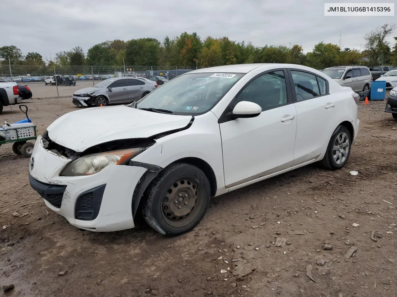 2011 Mazda 3 I VIN: JM1BL1UG6B1415396 Lot: 74428324