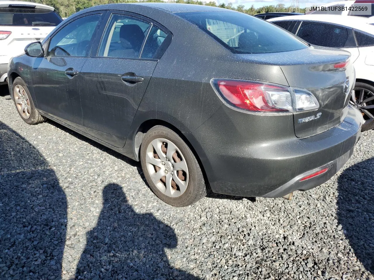 JM1BL1UF3B1422569 2011 Mazda 3 I