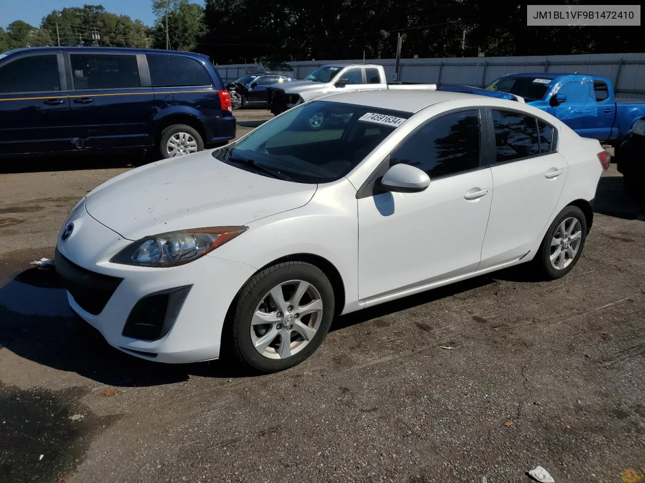 2011 Mazda 3 I VIN: JM1BL1VF9B1472410 Lot: 74591634