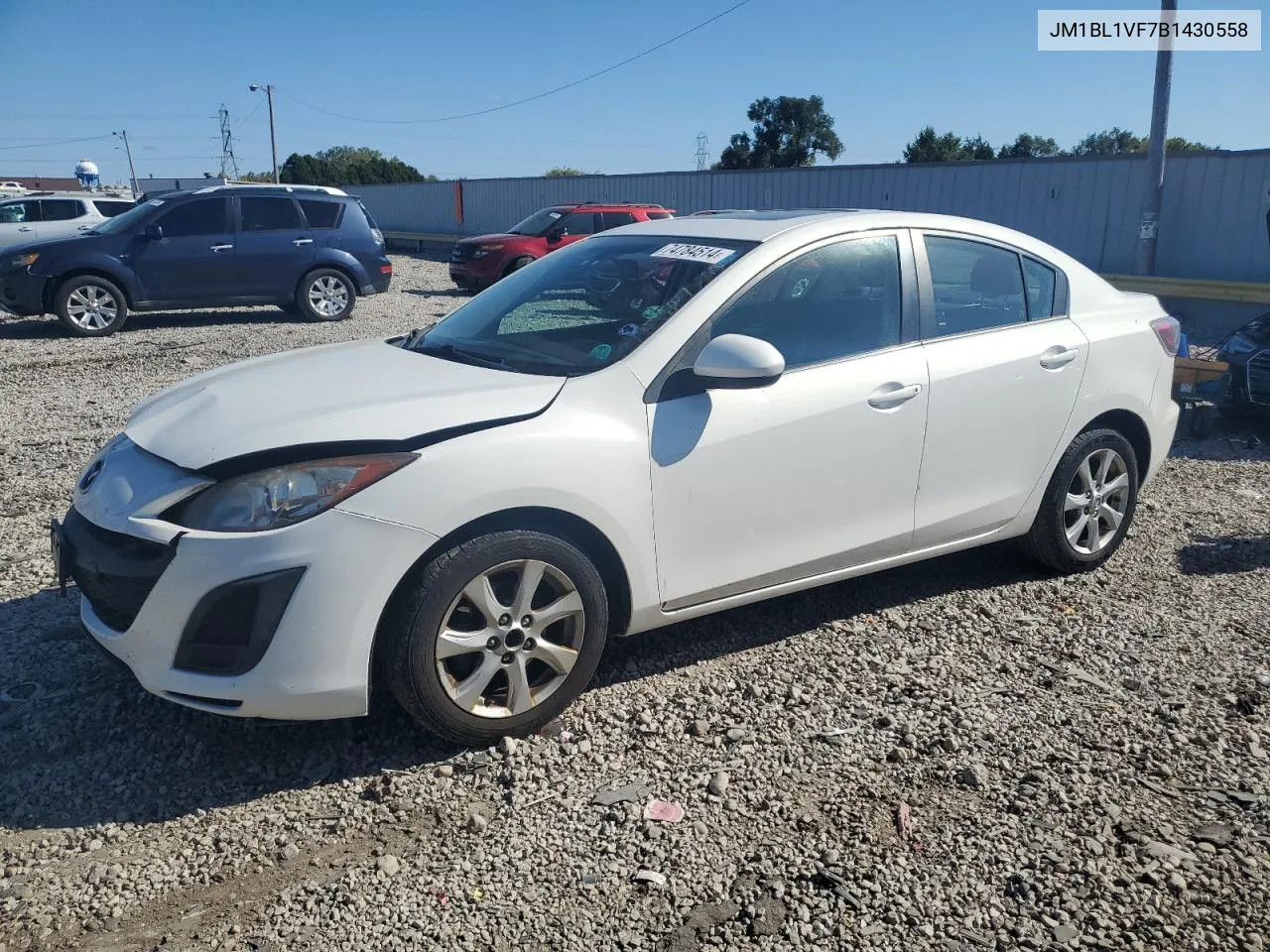 JM1BL1VF7B1430558 2011 Mazda 3 I