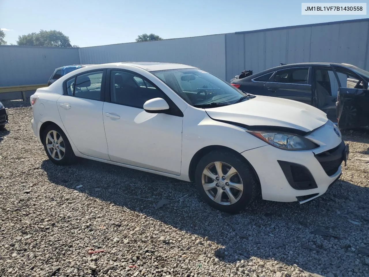 2011 Mazda 3 I VIN: JM1BL1VF7B1430558 Lot: 74784514