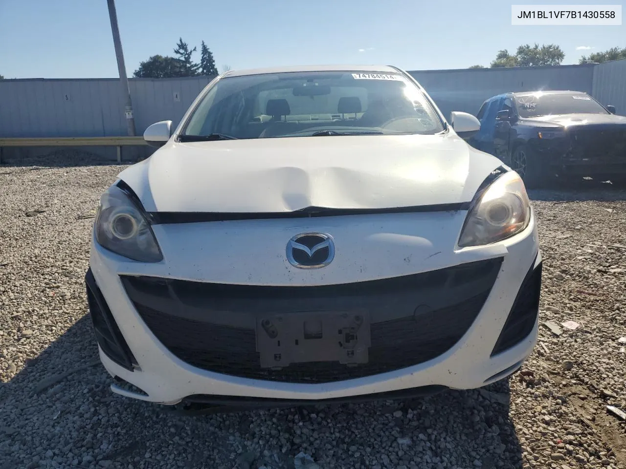 2011 Mazda 3 I VIN: JM1BL1VF7B1430558 Lot: 74784514