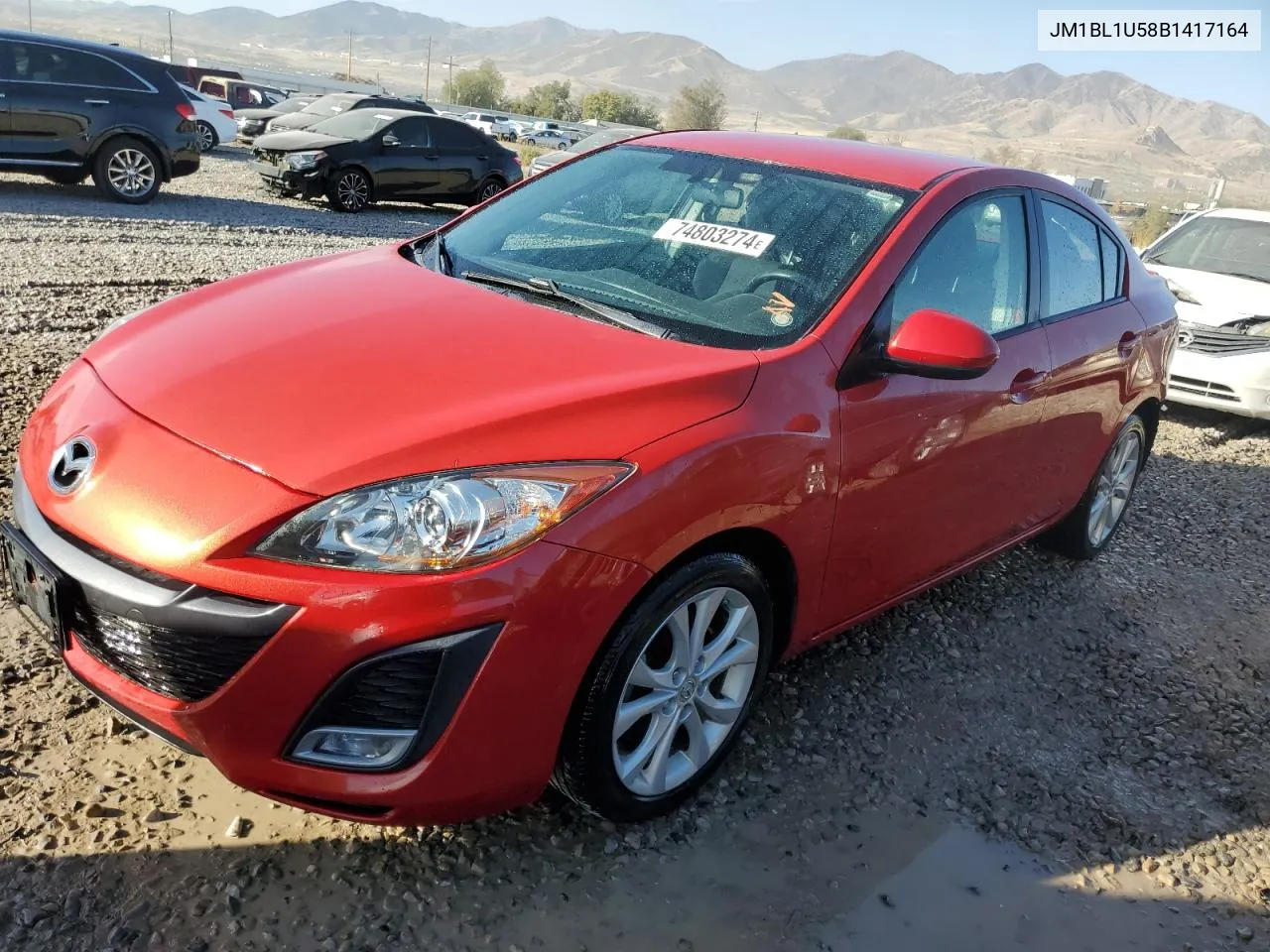 2011 Mazda 3 S VIN: JM1BL1U58B1417164 Lot: 74803274